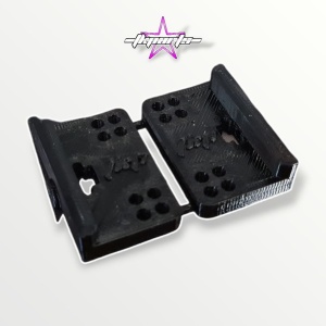 JS-Parts „ultraflex“ Flügelhalter für Corally 1:8 (Lwb/Swb/Buggy) schwarz