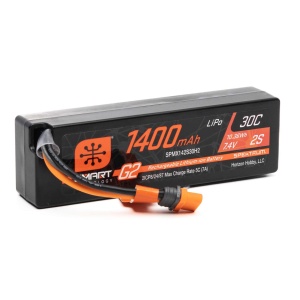 Spektrum 7.4V 1400mAh 2S 30C Smart G2 LiPo Akku: IC2-Stecker