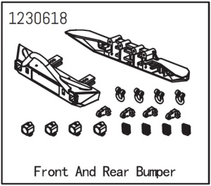 Absima Stoßfänger vorne/hinten Ersatzteil für Absima Crawler Sherpa CR3.4