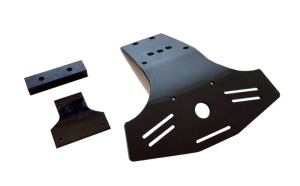 Oktay RC Bumper für Traxxas Sledge 4mm schwarz Modell 4 (6003)