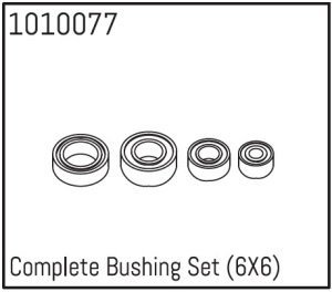 Absima Complete Bushing Set (6X6) Ersatzteil für Absima Micro Crawler 1:18 6×6