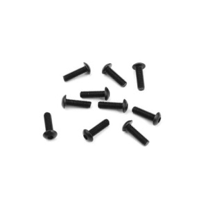 Tekno RC TKR1403 – M3x10mm Button Head Screws (black, 10pcs)