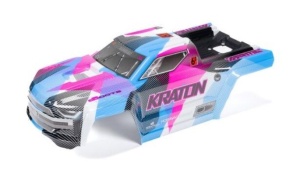 Arrma 1/8 lackierte Karosserie mit Aufklebern, blau/pink: KRATON 6S BLX V6 (ARA-1518)