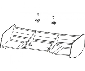 Carson KOD  – Spoiler – Ersatzteil f. Carson King of Dirt Buggy 1:8 4S BL(500409063)