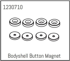 Absima Karosserie-Knopfmagnet (4) – Khamba Ersatzteil für Absima Crawler Khamba CR3.4