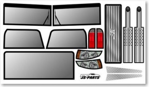 JS-Parts SE Karosseriedecals für BasherBodies Frontliner