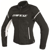 Dainese Air frame D1 Lady Tex Jacke Schwarz Weiß