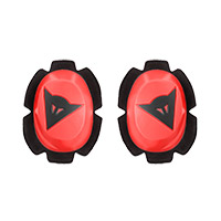 Dainese Pista Rain Knee Slider rot fluo