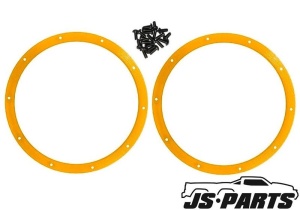 JS-Parts ultraflex Felgenringe außen 2Stk für X-Maxx JETKO X-MT Tire orange