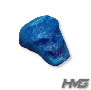 JS-Parts Karoverschluss – Skull für Traxxas Maxx blau