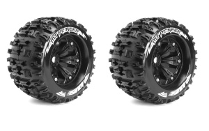 Rückläufer Louise RC – MT-PIONEER – 1:8 Monster Truck Reifen -Fertig Verklebt-Medium – 3.8″ FelgenSchwarz- 1/2″-Offset(2)