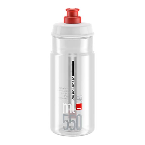 Elite Jet Trinkflasche Transparent/Rot – 550cc