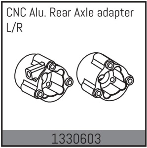 Absima CNC Alu. Hinterachsadapter L/R – Yucatan Ersatzteil für Absima 1:8 Crawler Yucatan CR1.8