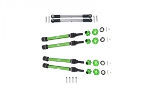 GPM Harden Steel+Alu F/R Adjustable CVD Drive Shaft+Hex Ad. +Wheel Lock+ Tie Rod(suitb.f.+20mm W.K.)for Traxxas Maxx