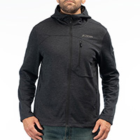 Klim Echo Wool Fleece Hoodie schwarz