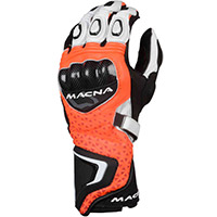 Macna Track R Handschuhe orange schwarz weiß