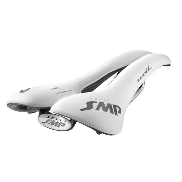 Selle SMP Well Fahrradsattel 280 x 144mm Schienen Inox – Wei