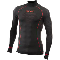 SIX2 TS3W BlazeFit Wintershirt schwarz rot